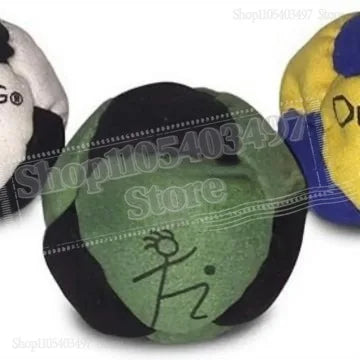 Dirtbag Classic Footbag Hacky Sack 3-Pack with Carry Pouch,Sand-Filled 8-Panel Synthetic Suede Footbag Set for Beginners &Player