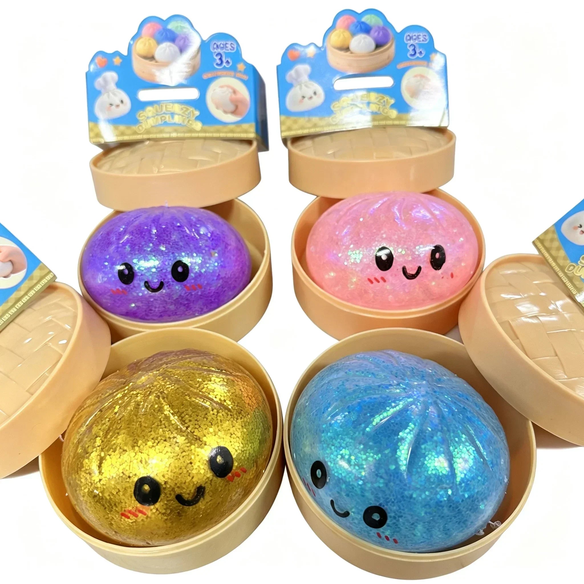 Dumpling Squishy Mysteries Dumplings Stress Relief Fidget Toys Home Office Desk Accessories Party Gift Mystery Dumpling Squishy