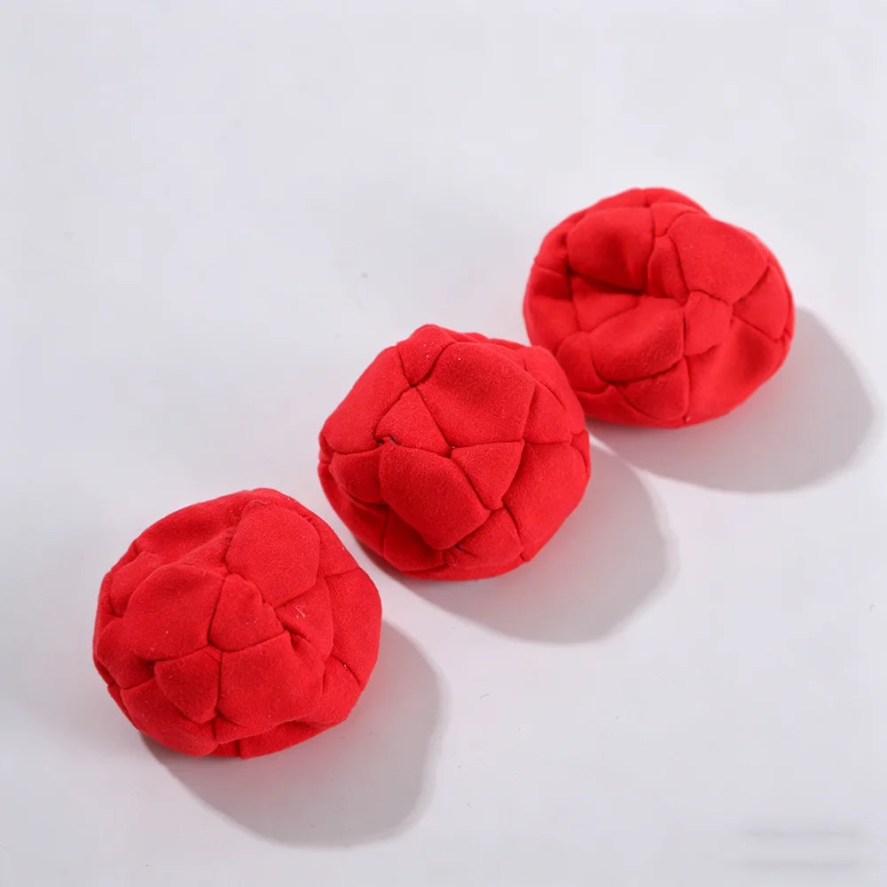 Hand-Made Knitted Footbag Sacks, Hacky Sack Assorted Foot Bag Crochet Hackys Ball for Adults, Juggling Balls for Beginners