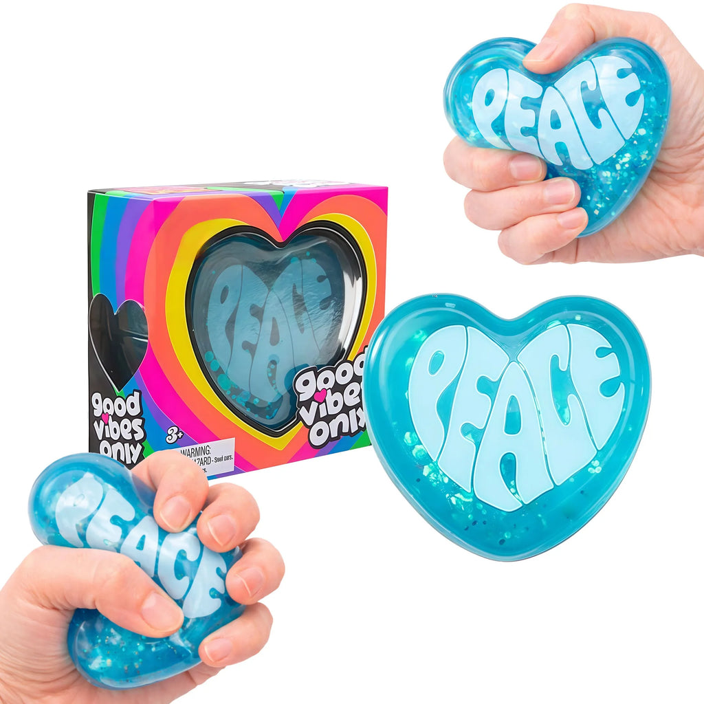 Needoh stress relieving toy with a soft and comfortable touch, gentle and non stick heart shape, cute, compact and portable palm