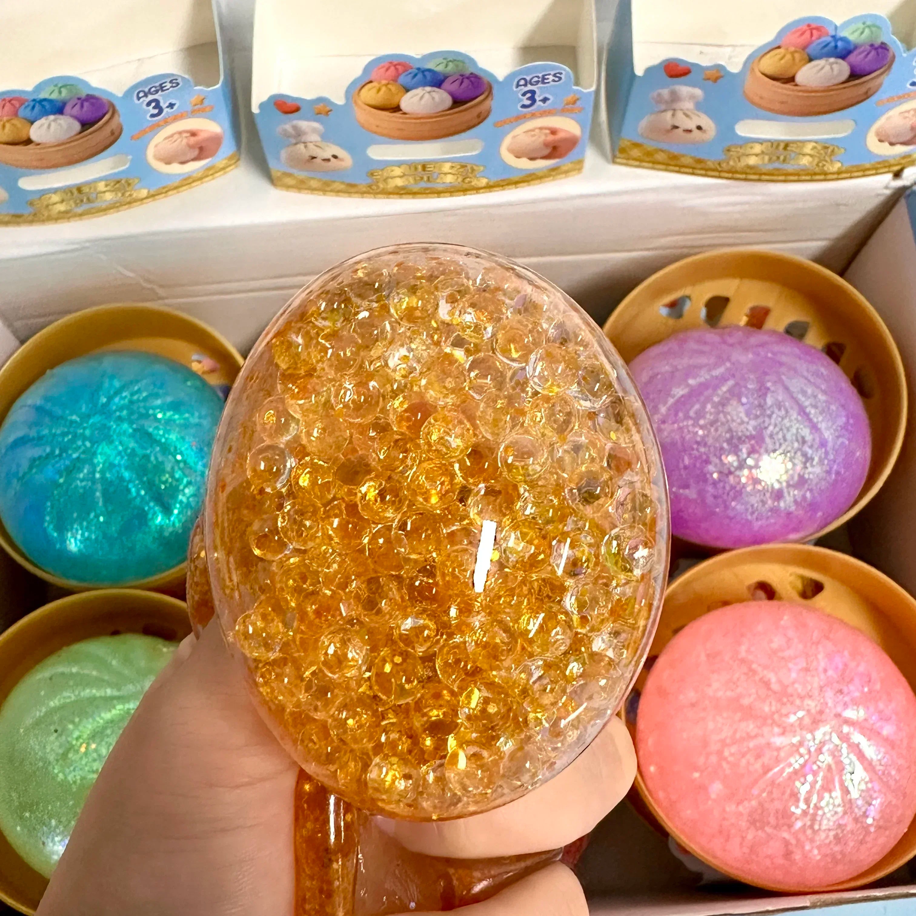 Dumpling Squishy Mysteries Dumplings Stress Relief Fidget Toy Home Office Desk Accessories Party Gifts Mystery Dumpling Squishy