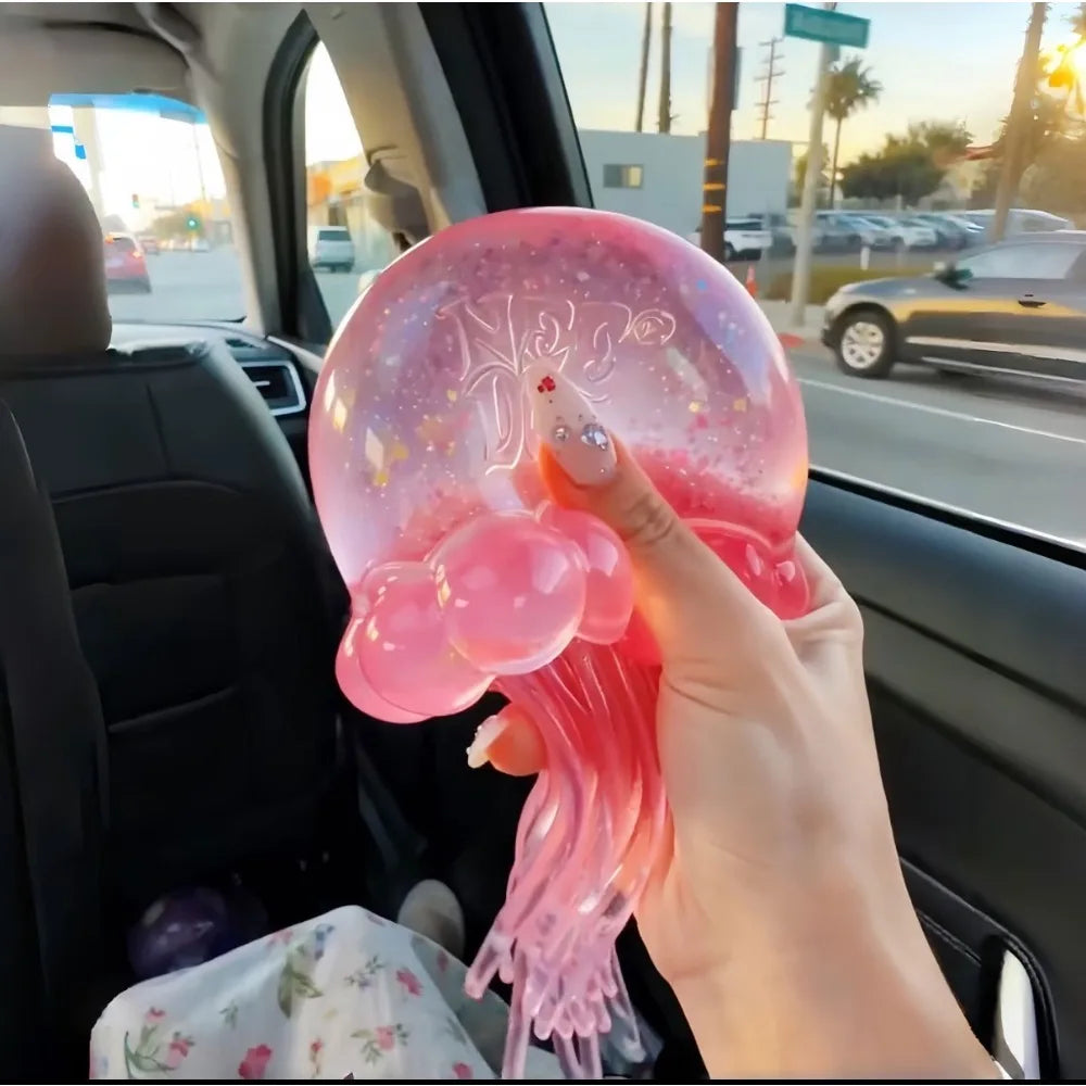 NeeDoh  Trending Jellyfish & Cube Squish Toy, Soft Jelly Squeeze Stress Relief Fidget Toy, Sensory NeeDoh for Kids & Adults