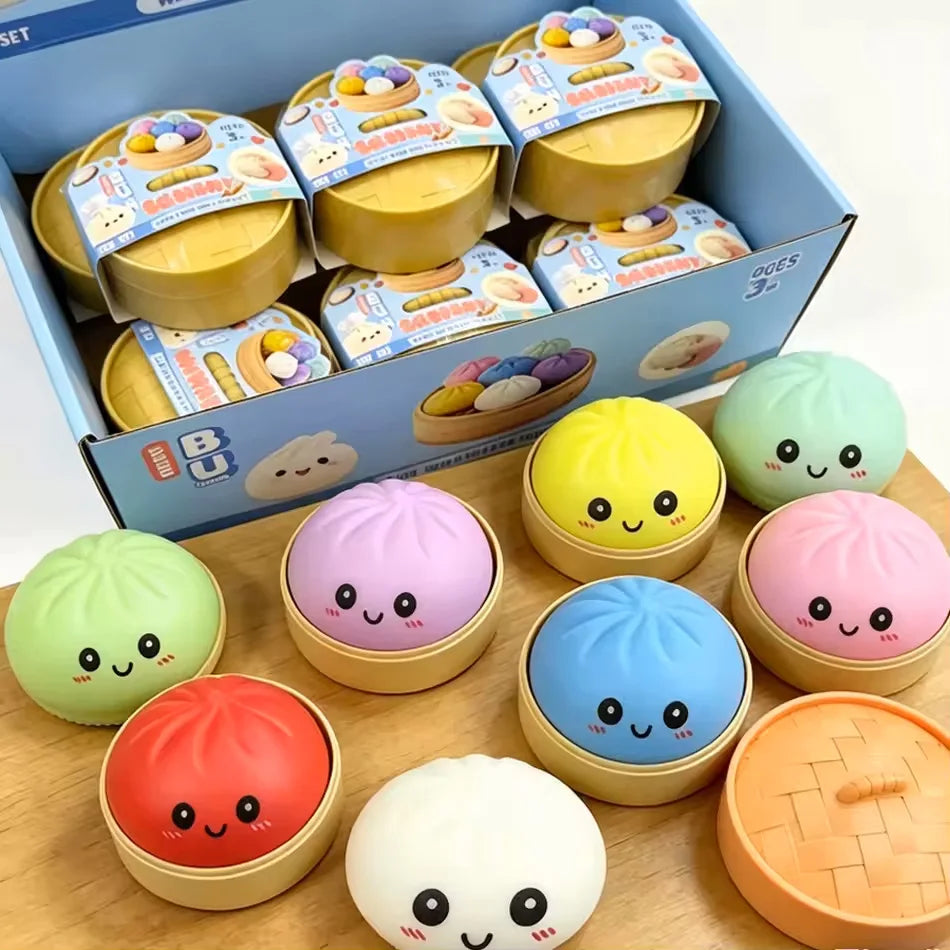 *Dumpling Squishy Mysteries Dumplings Stress Relief Fidget Toys Home Office Desk Accessories Party Gift Mystery Dumpling Squishy