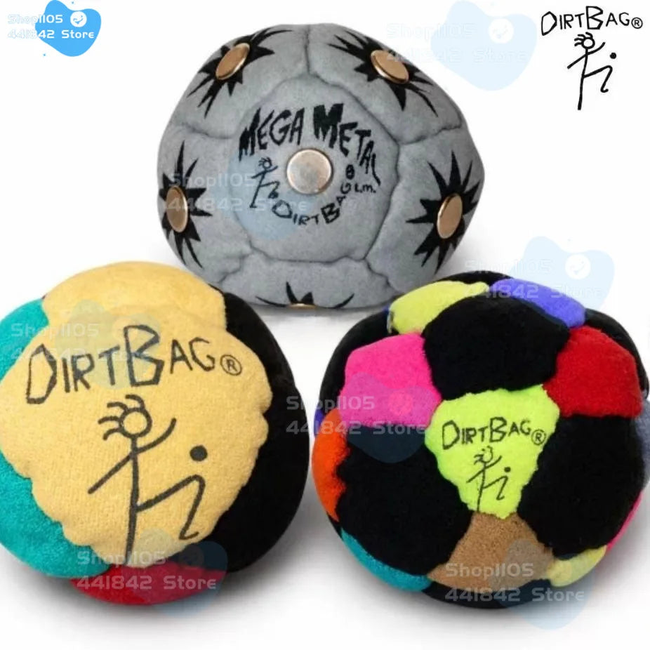 2026 DirtBag Hacky Sack Foot Bag Footbag for Adults 3 Pack Set Professional Sand Filled Hackey Sack Ball Durable Footbags