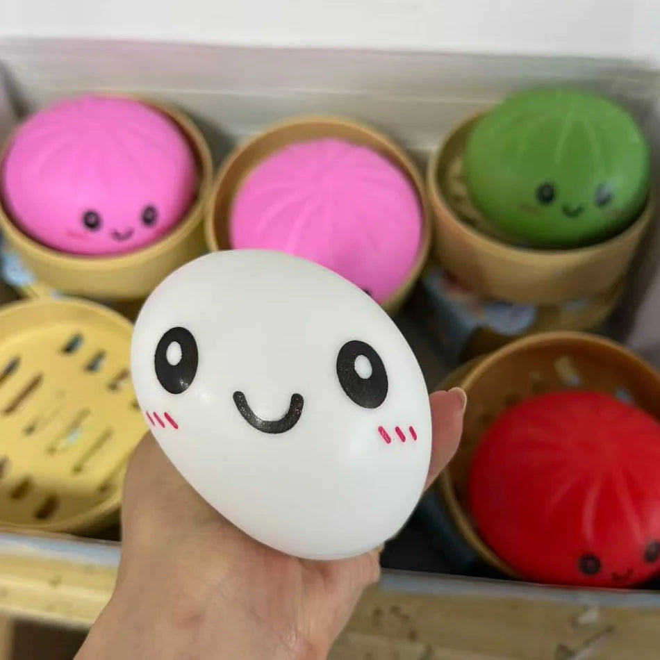 Dumpling Pressure Dumpling Squishies Kawaii Mini Food Shape Squishy Toy Slow Rise Sensory Fidget Stress Relief Party Favor Gifts
