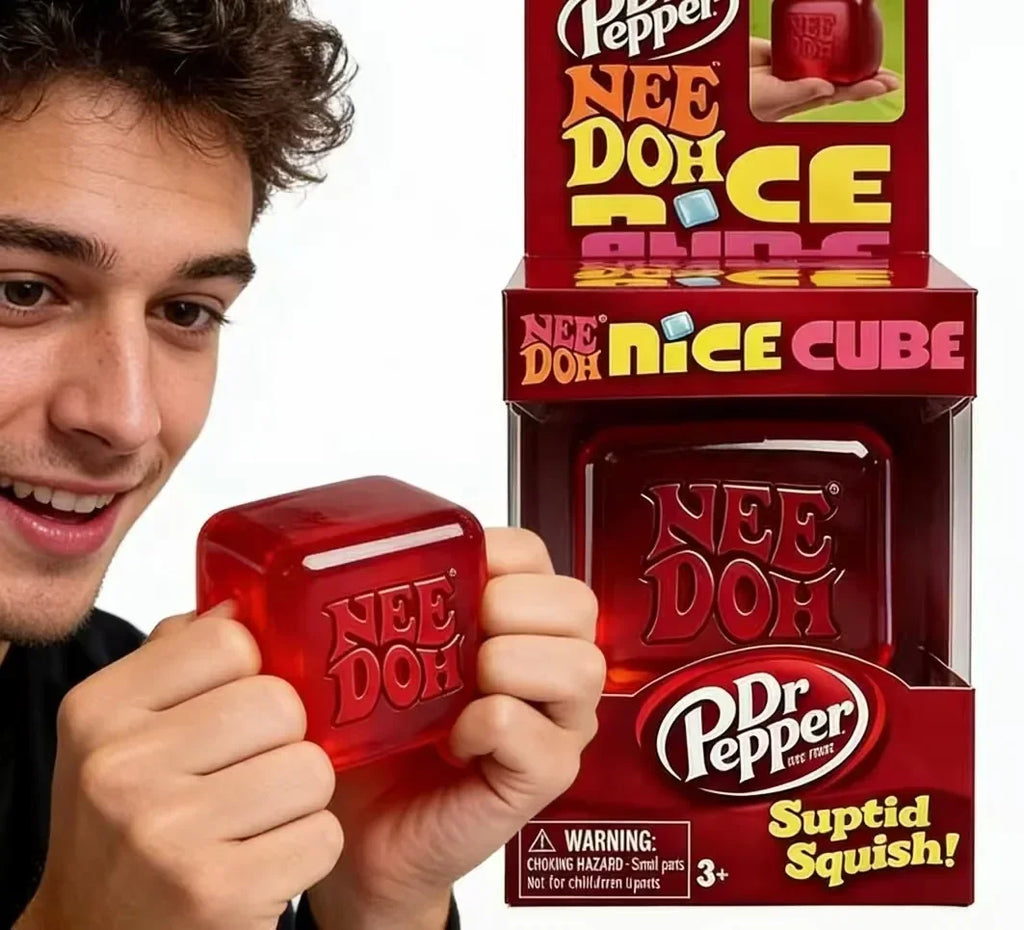 NeeDoh  Trending Jellyfish & Cube Squish Toy, Soft Jelly Squeeze Stress Relief Fidget Toy, Sensory NeeDoh for Kids & Adults