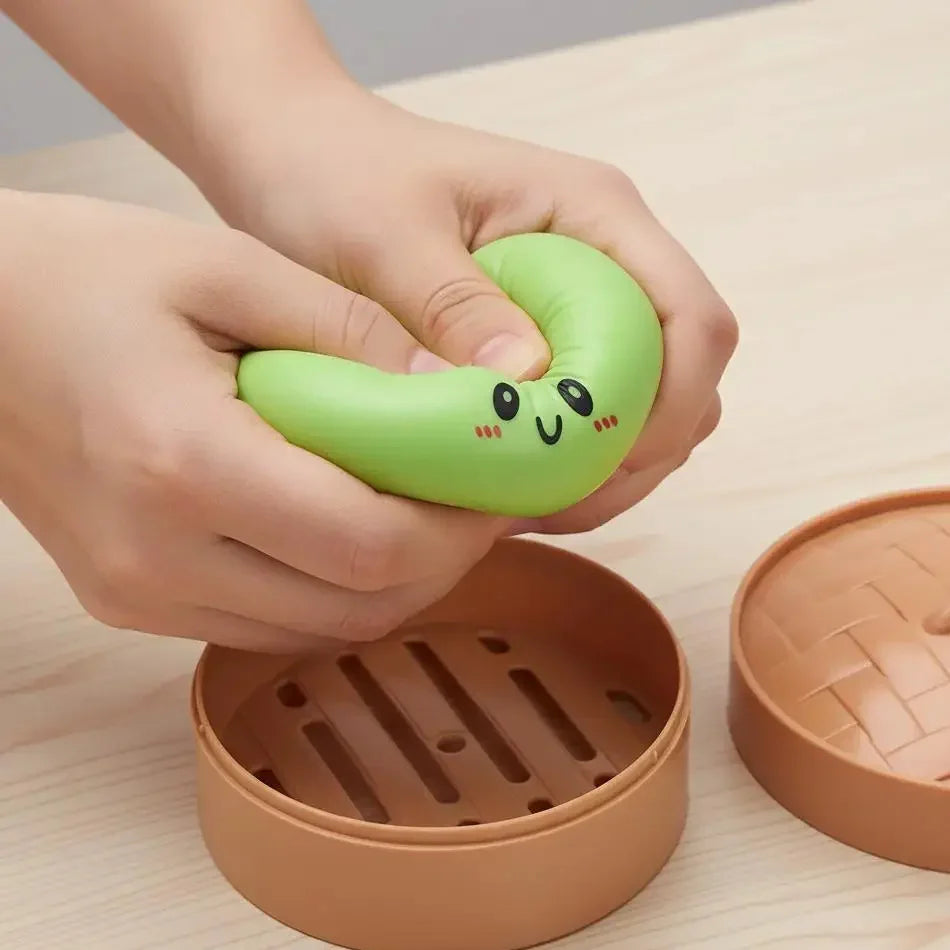 Dumpling Pressure Dumpling Squishies Kawaii Mini Food Shape Squishy Toy Slow Rise Sensory Fidget Stress Relief Party Favor Gifts