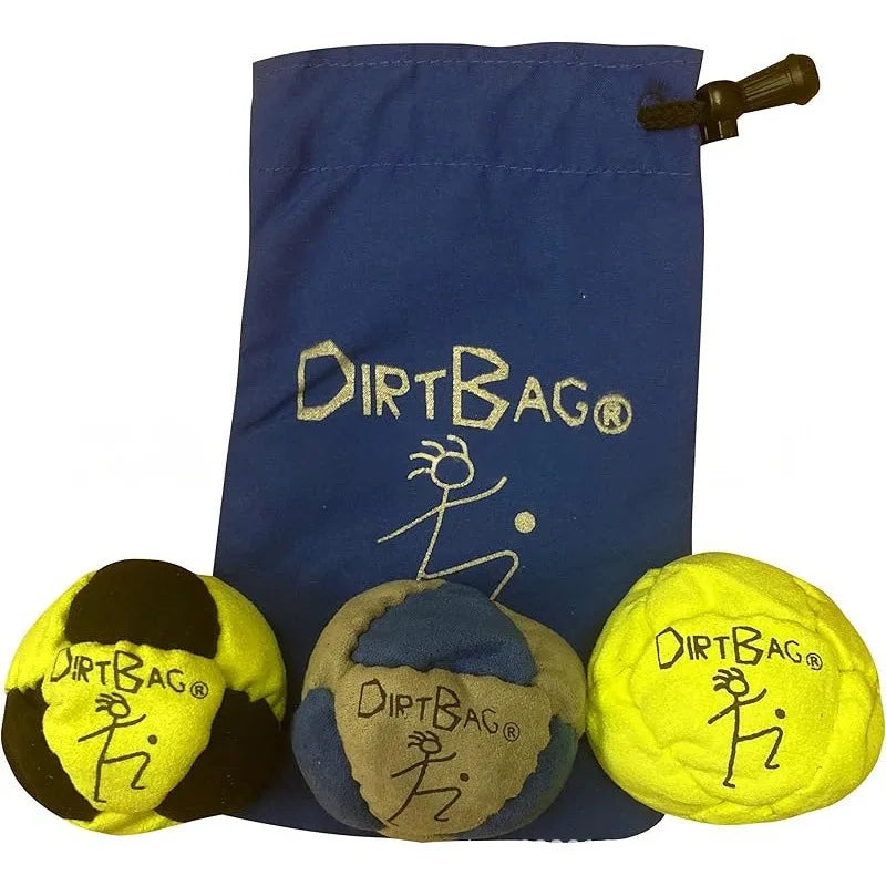 New DirtBag Hacky Sack Foot Bag Footbag for Adults 3 Pack Set Professional Sand Filled Hackey Sack Ball Durable Footbags