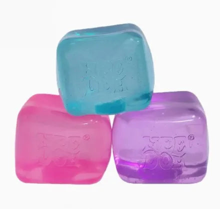 Needoh4 color ice cube shaped sensory toy, super solid pressure relief, adult anxiety relief, relaxation and decompression toy