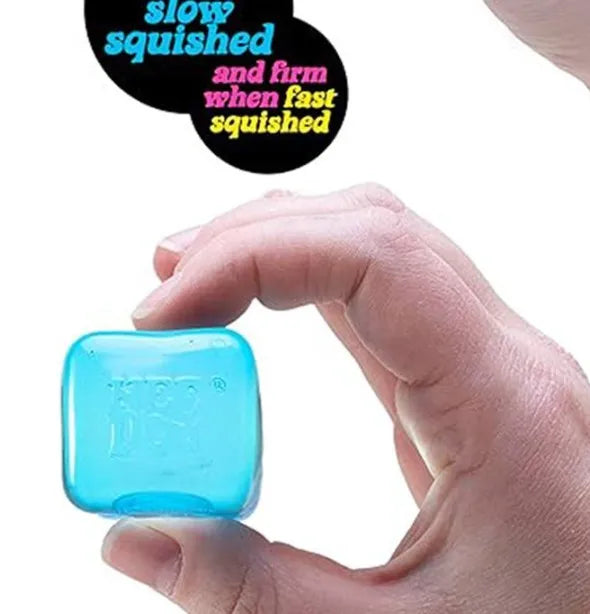 Needoh4 color ice cube shaped sensory toy, super solid pressure relief, adult anxiety relief, relaxation and decompression toy