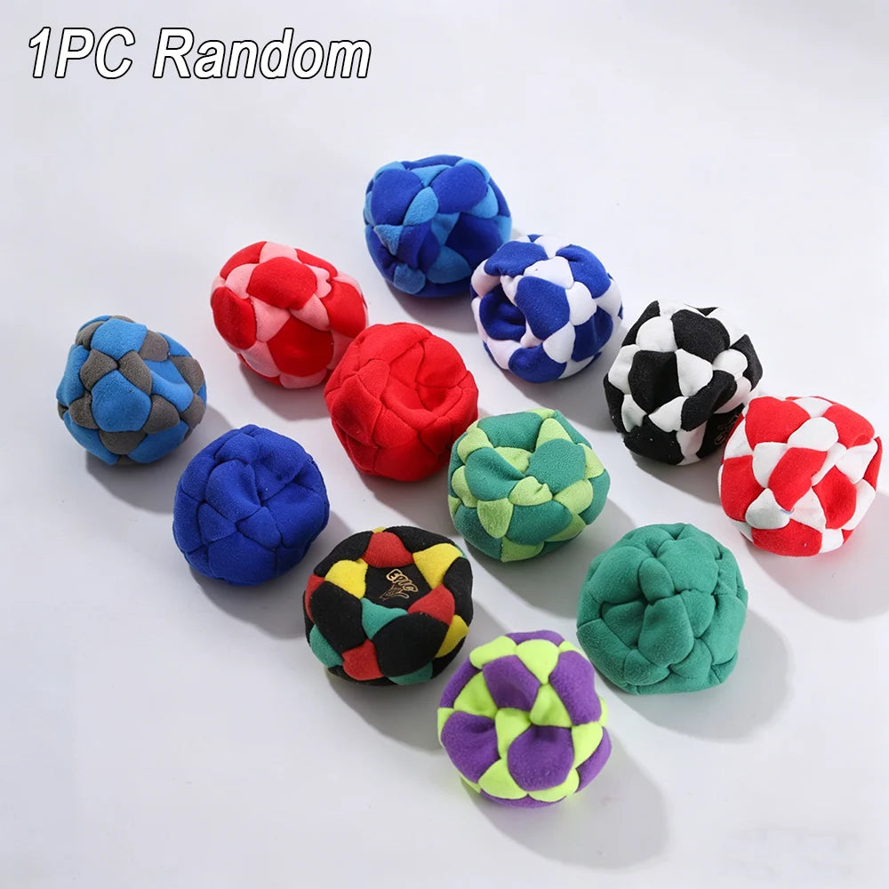 Hacky Sack Hand-Made Knitted Footbag Sacks Assorted Foot Bag Crochet Hackys Ball for Adults, Hackys Bag Set Juggling Balls