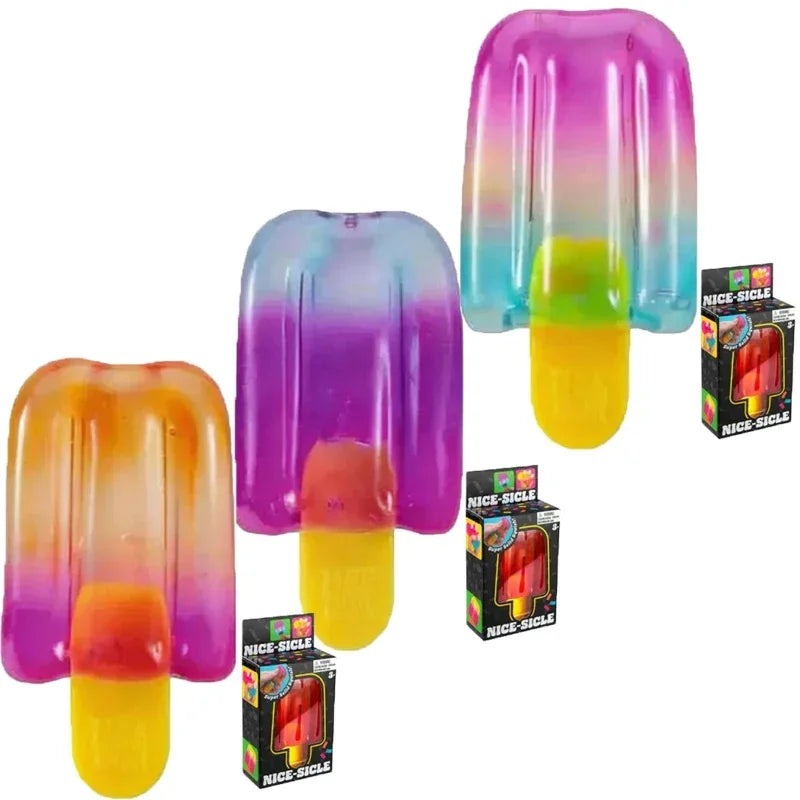2026 Needoh Nice Cream Cone Colorful Ice Cream Shaped Sensory Stress Reliever Fidget toy  Anxiety & Focus for Adults & Kids