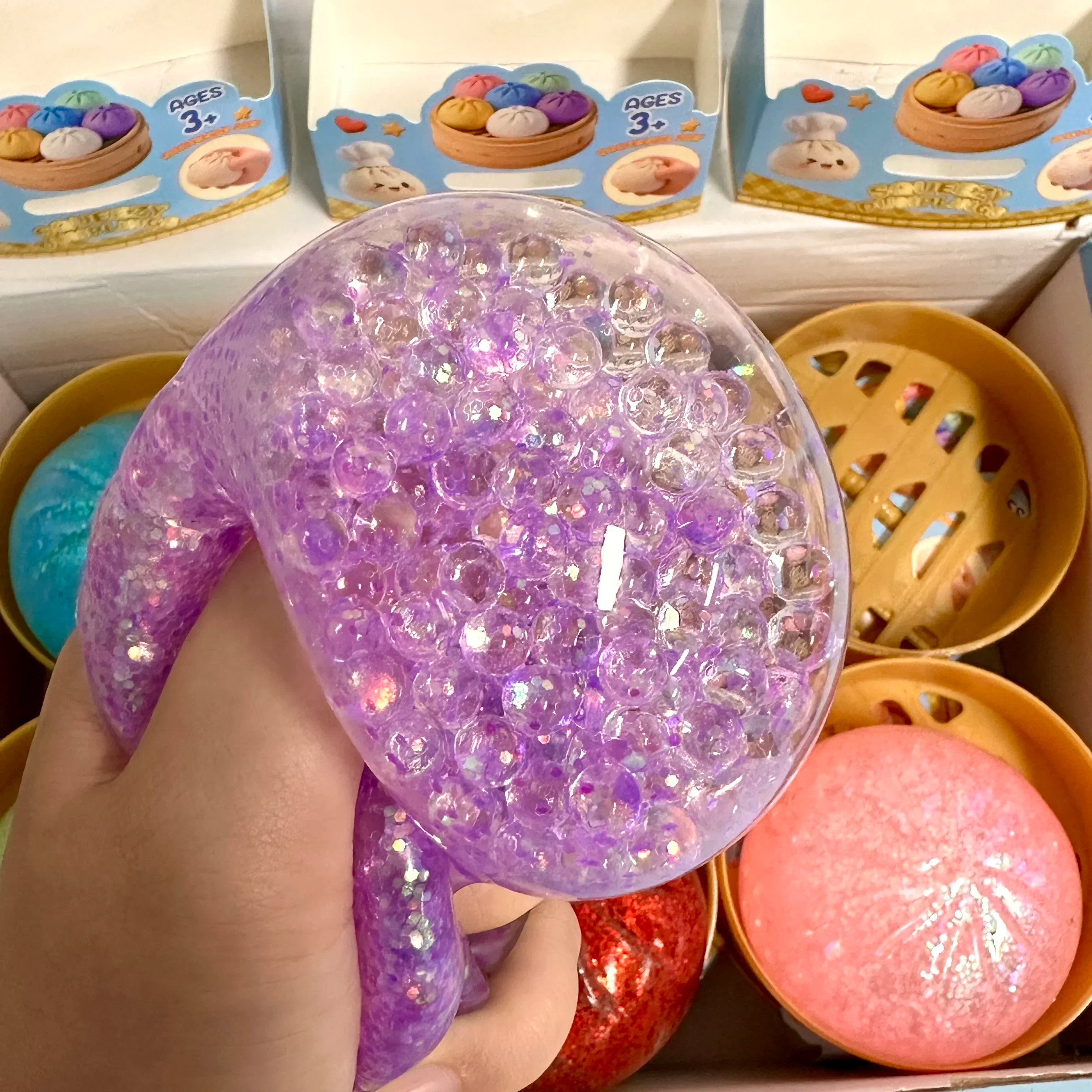 Dumpling Squishy Mysteries Dumplings Stress Relief Fidget Toy Home Office Desk Accessories Party Gifts Mystery Dumpling Squishy