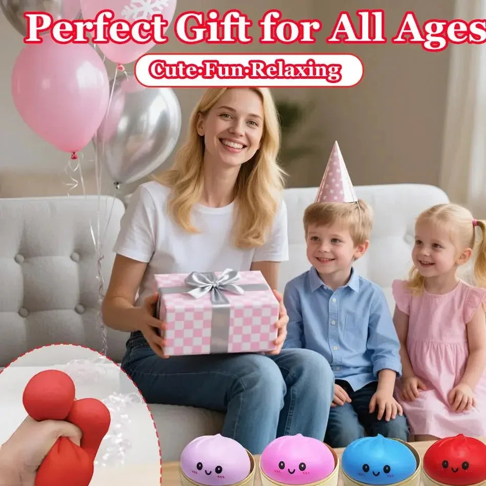 Dumpling Pressure Dumpling Squishies Kawaii Mini Food Shape Squishy Toy Slow Rise Sensory Fidget Stress Relief Party Favor Gifts