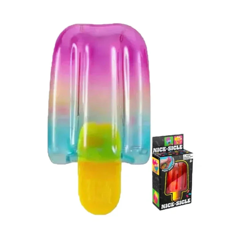 2026 Needoh Nice Cream Cone Colorful Ice Cream Shaped Sensory Stress Reliever Fidget toy  Anxiety & Focus for Adults & Kids