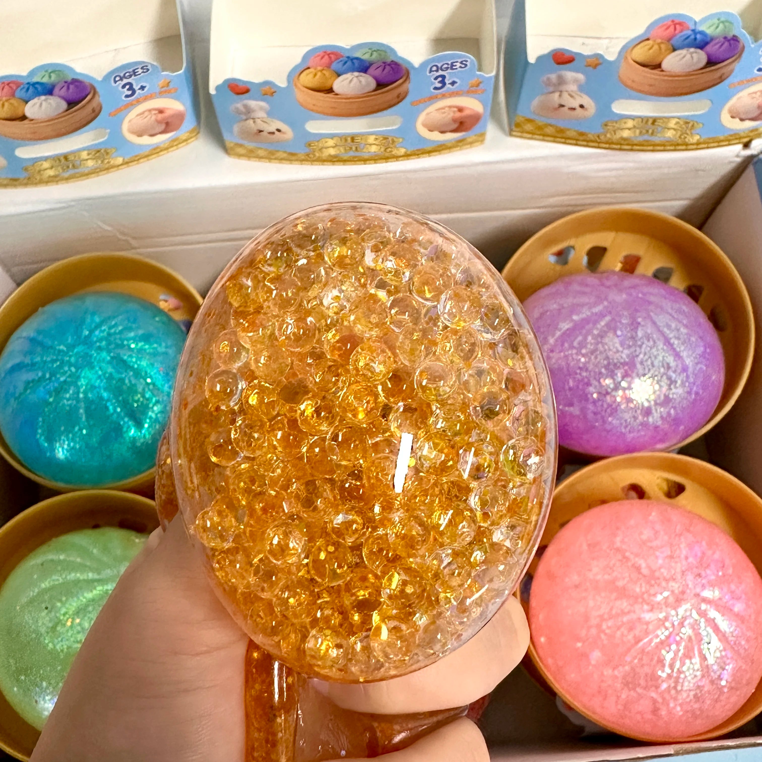 Dumpling Squishy Mysteries Dumplings Stress Relief Fidget Toy Home Office Desk Accessories Party Gifts Mystery Dumpling Squishy