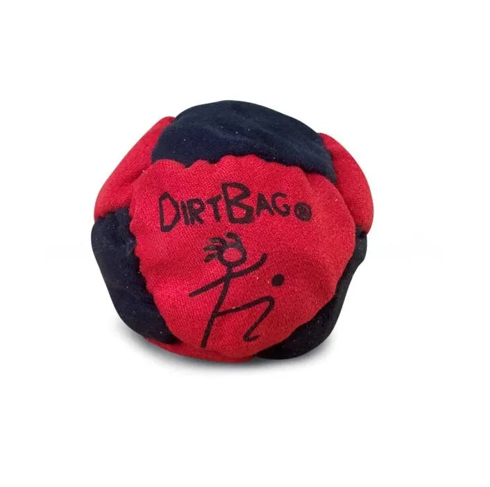 Dirtbag Classic Footbag Hacky Sack 3-Pack with Carry Pouch,Sand-Filled 8-Panel Synthetic Suede Footbag Set for Beginners &Player