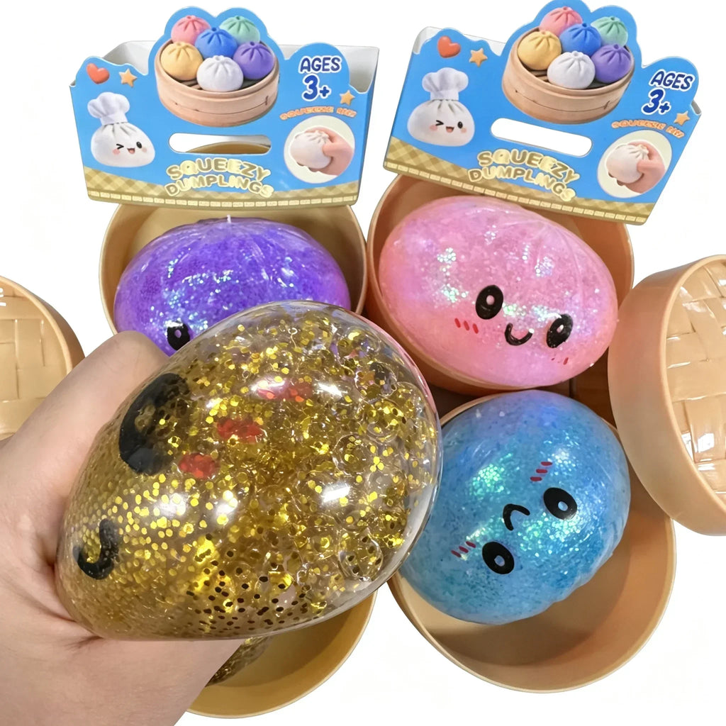 Dumpling Squishy Mysteries Dumplings Stress Relief Fidget Toys Home Office Desk Accessories Party Gift Mystery Dumpling Squishy