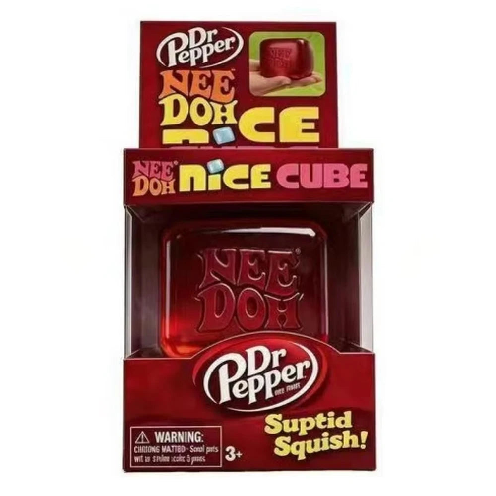 Dr Pepper NEE DOH Nice Cube product box with red cube inside