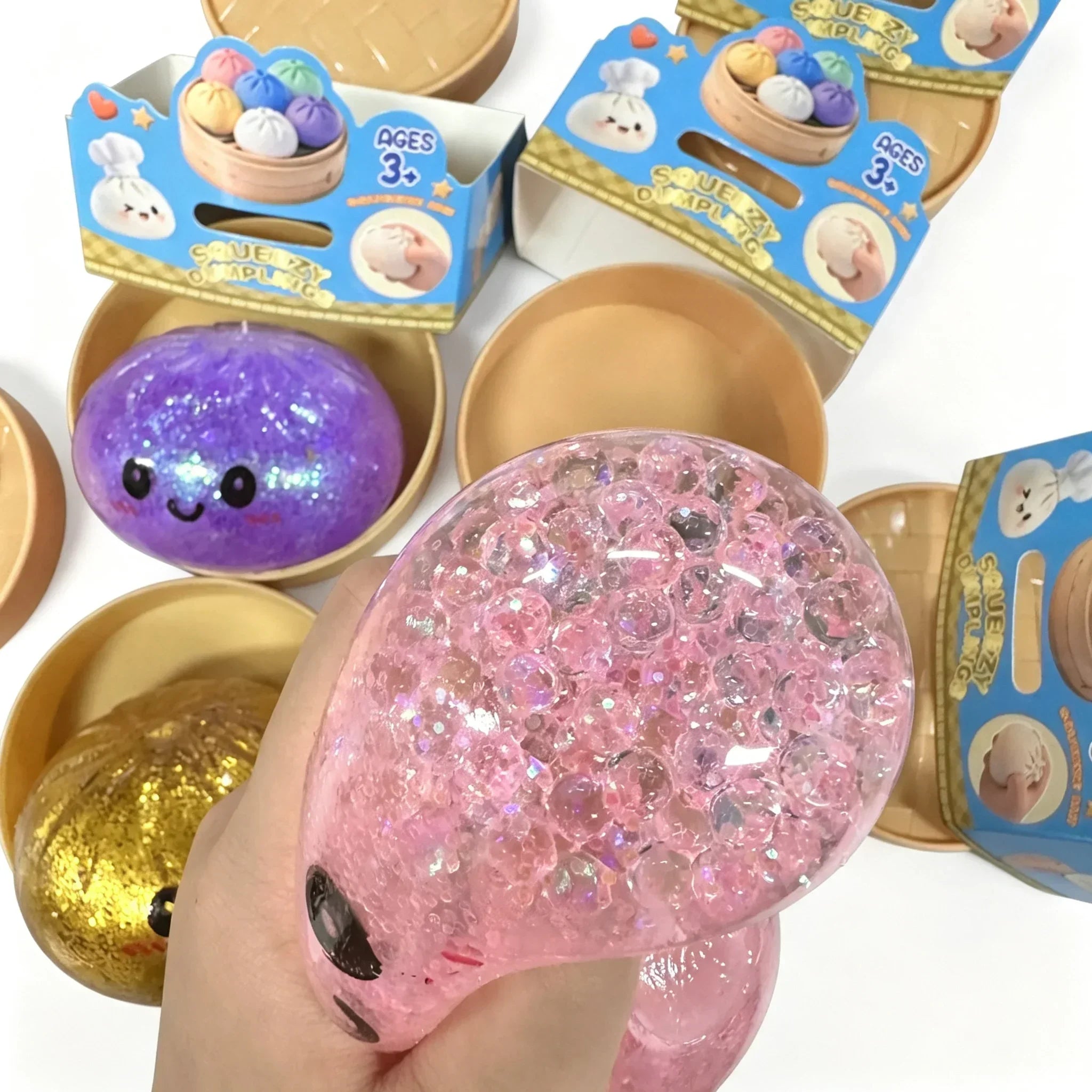 Dumpling Squishy Mysteries Dumplings Stress Relief Fidget Toys Home Office Desk Accessories Party Gift Mystery Dumpling Squishy