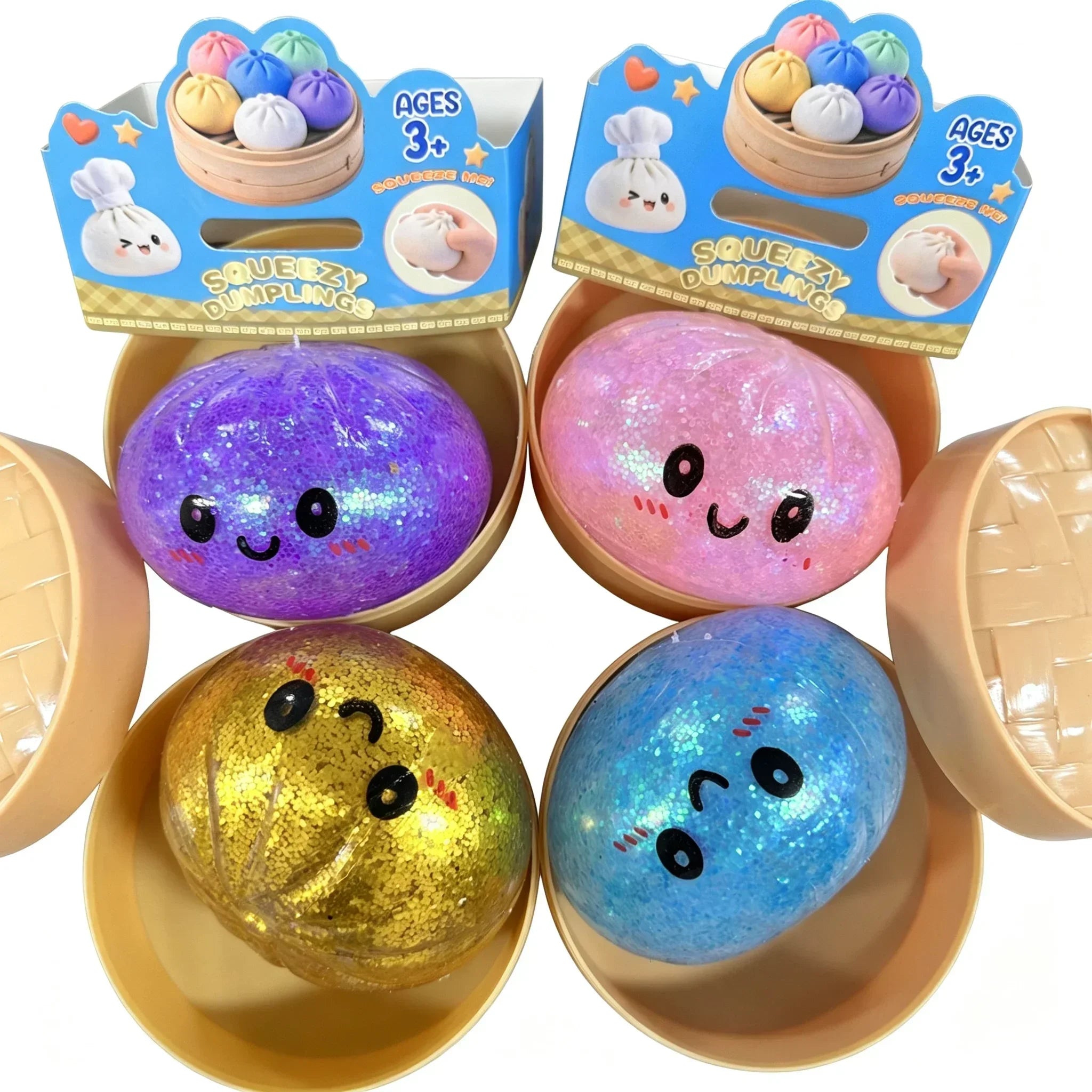 Dumpling Squishy Mysteries Dumplings Stress Relief Fidget Toys Home Office Desk Accessories Party Gift Mystery Dumpling Squishy