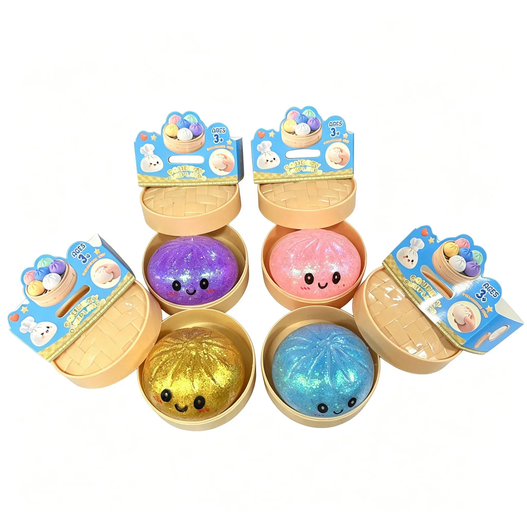Dumpling Squishy Mysteries Dumplings Stress Relief Fidget Toys Home Office Desk Accessories Party Gift Mystery Dumpling Squishy