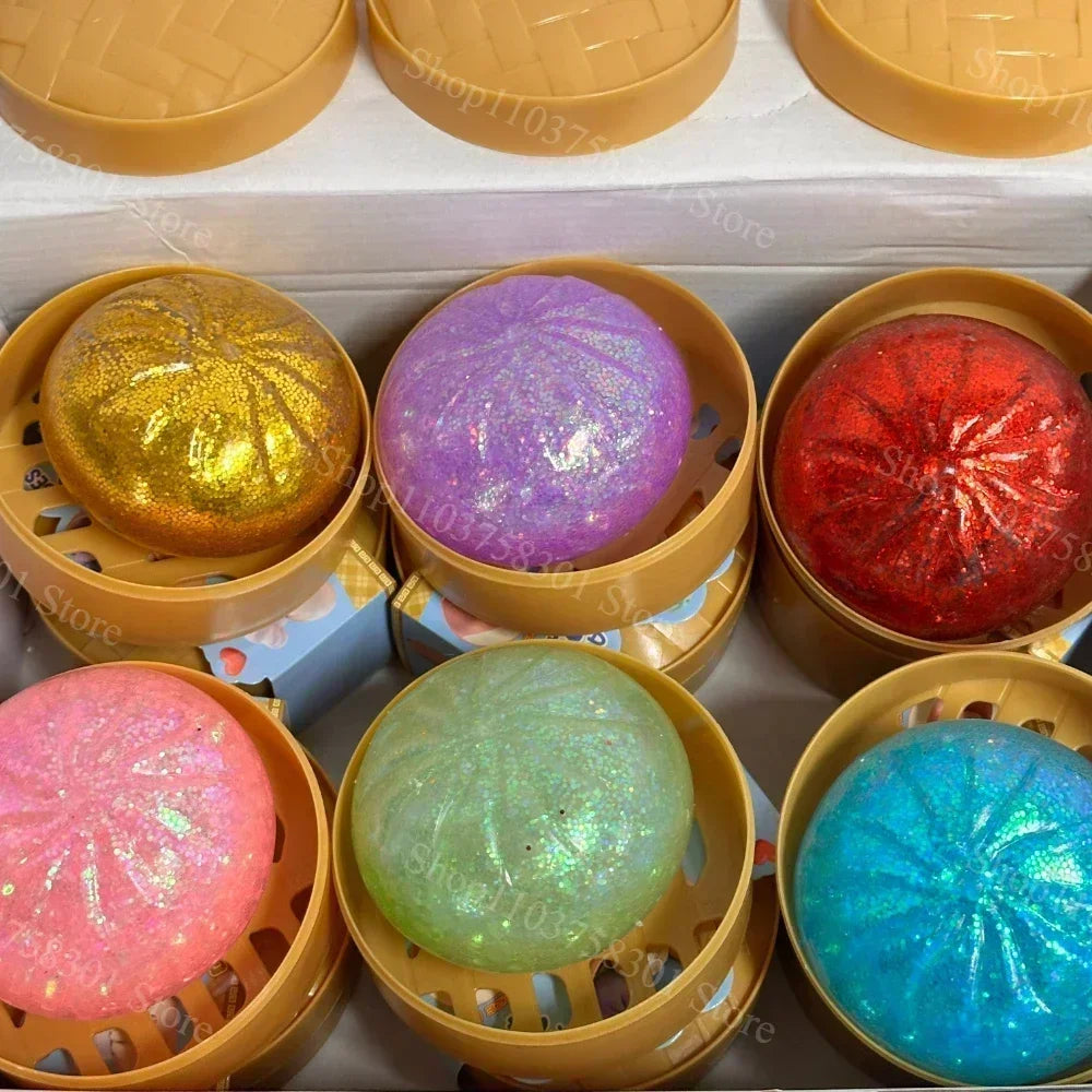 Dumpling Squishy Mysteries Dumplings Stress Relief Fidget Toy Home Office Desk Accessories Party Gifts Mystery Dumpling Squishy