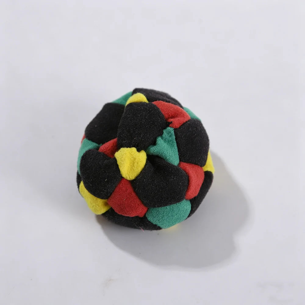 Hacky Sack Hand-Made Knitted Footbag Sacks Assorted Foot Bag Crochet Hackys Ball for Adults, Hackys Bag Set Juggling Balls