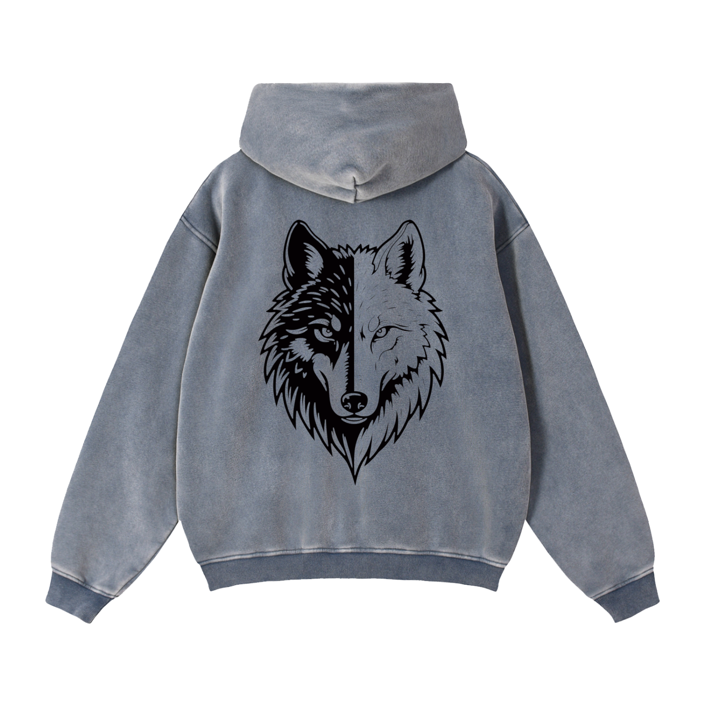 Zip-Through Boxy Fleece Hoodie by ODMPOD
