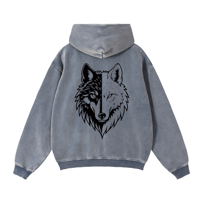 Zip-Through Boxy Fleece Hoodie by ODMPOD
