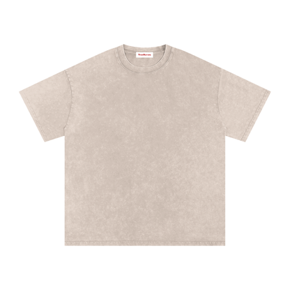 Snow Washed Oversized Cotton T-Shirt by ODMPOD