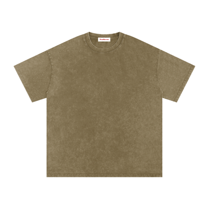 Snow Washed Oversized Cotton T-Shirt by ODMPOD