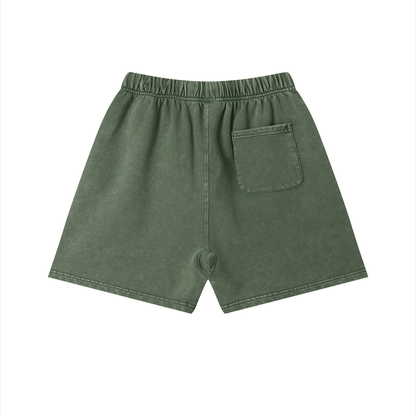 Solar Vintage Wash Cotton Shorts by ODMPOD
