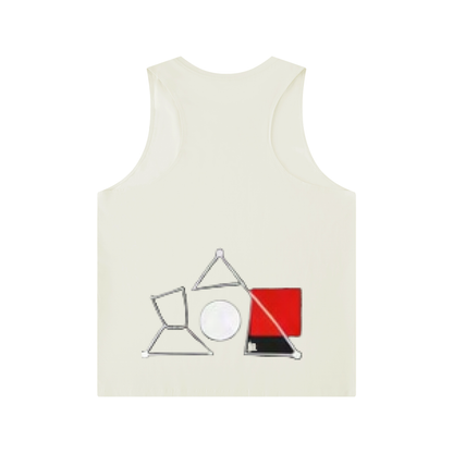BAUHAUS Men's Solid Color Crewneck Tank Top by ODMPOD