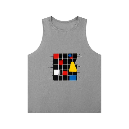 BAUHAUS Men's Solid Color Crewneck Tank Top by ODMPOD