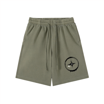 Solar Vintage Wash Cotton Shorts by ODMPOD
