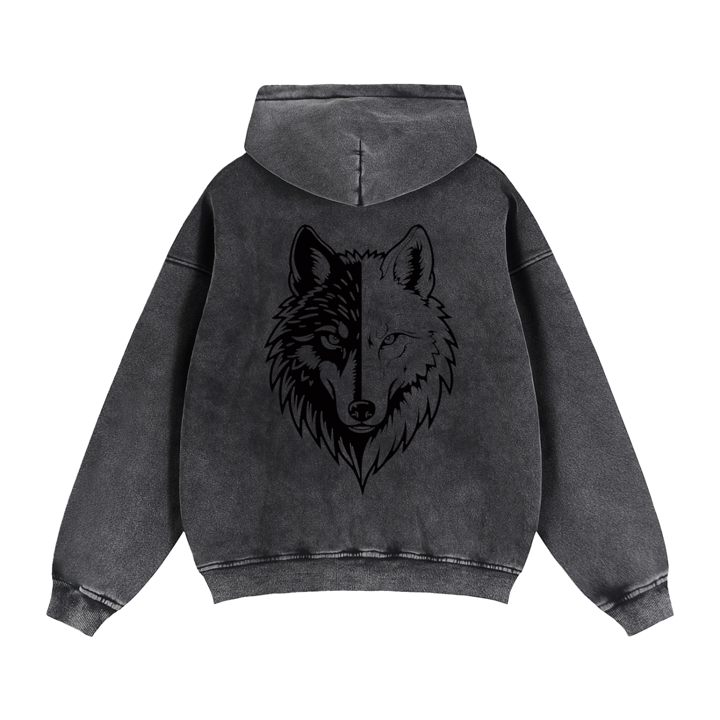 Zip-Through Boxy Fleece Hoodie by ODMPOD
