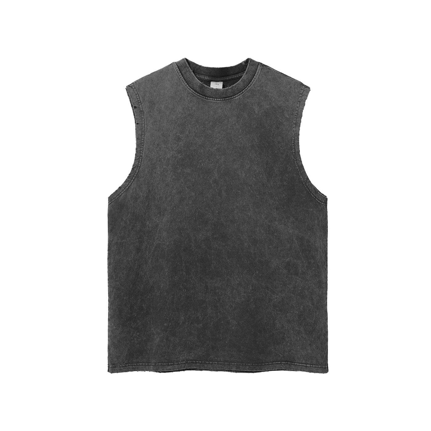 Snow Washed Frayed Hem Tank Top by ODMPOD