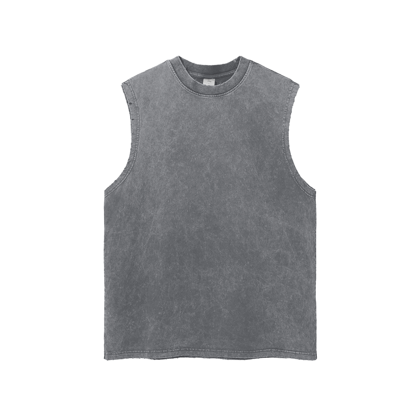 Limitless Snow Washed Frayed Hem Tank Top by ODMPOD