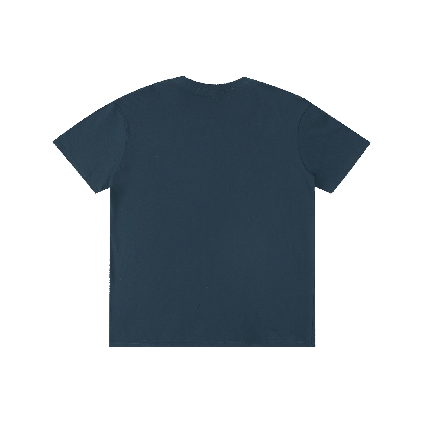 Unisex cotton T-shirt, teal blue, solid color front