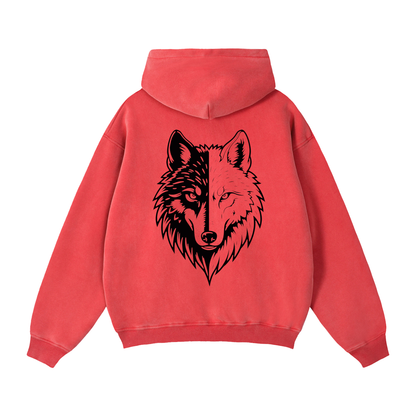 Zip-Through Boxy Fleece Hoodie by ODMPOD