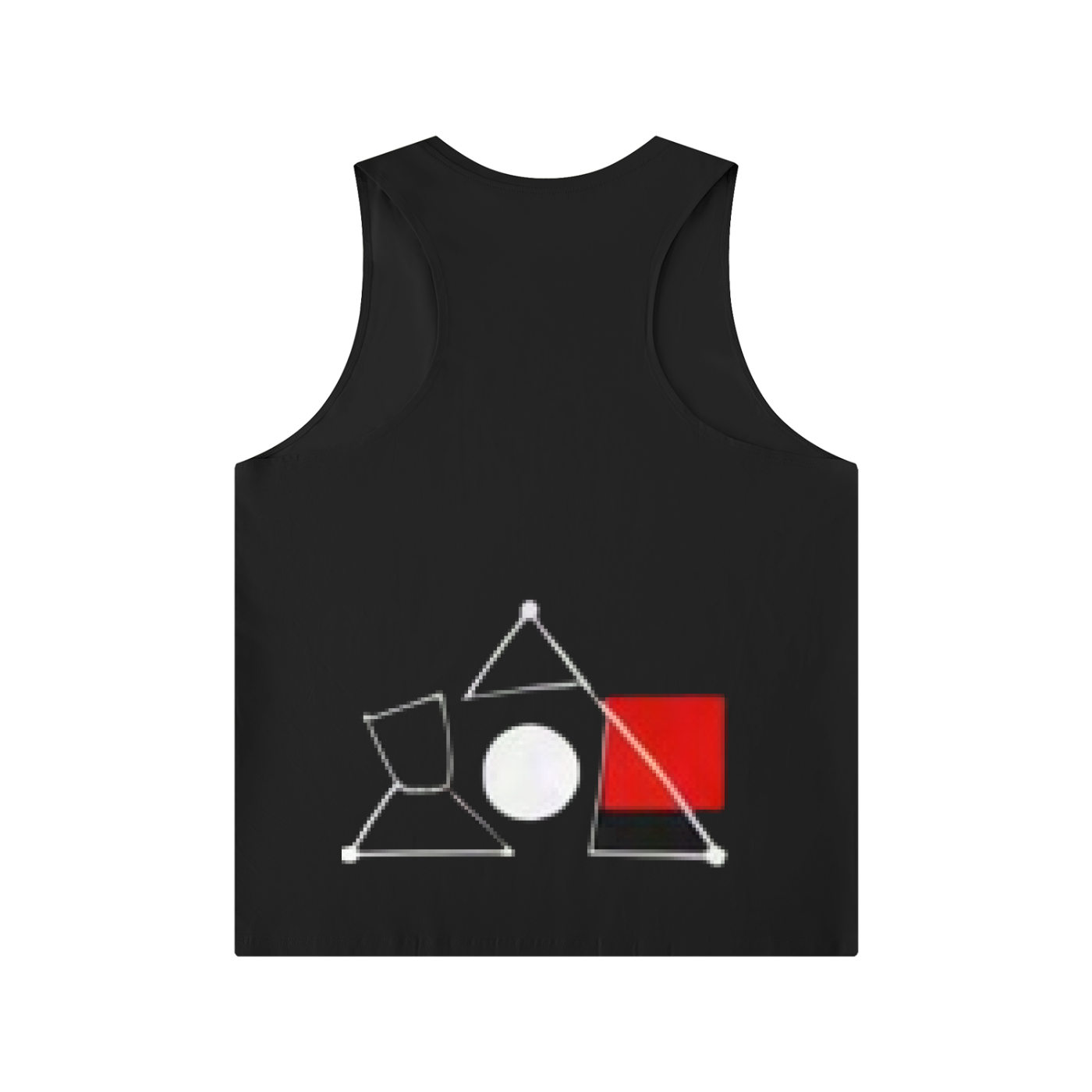 BAUHAUS Men's Solid Color Crewneck Tank Top by ODMPOD
