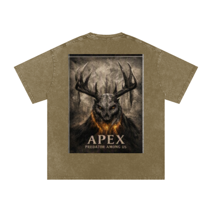 Snow Washed Oversized Cotton T-Shirt by ODMPOD