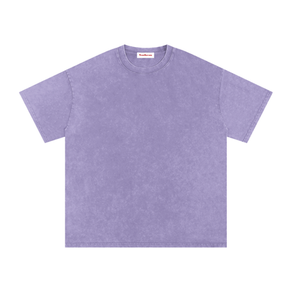 Snow Washed Oversized Cotton T-Shirt by ODMPOD