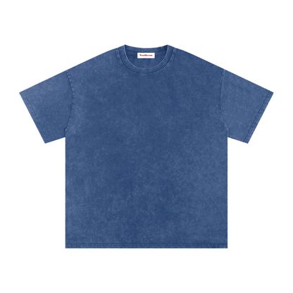Snow Washed Oversized Cotton T-Shirt by ODMPOD
