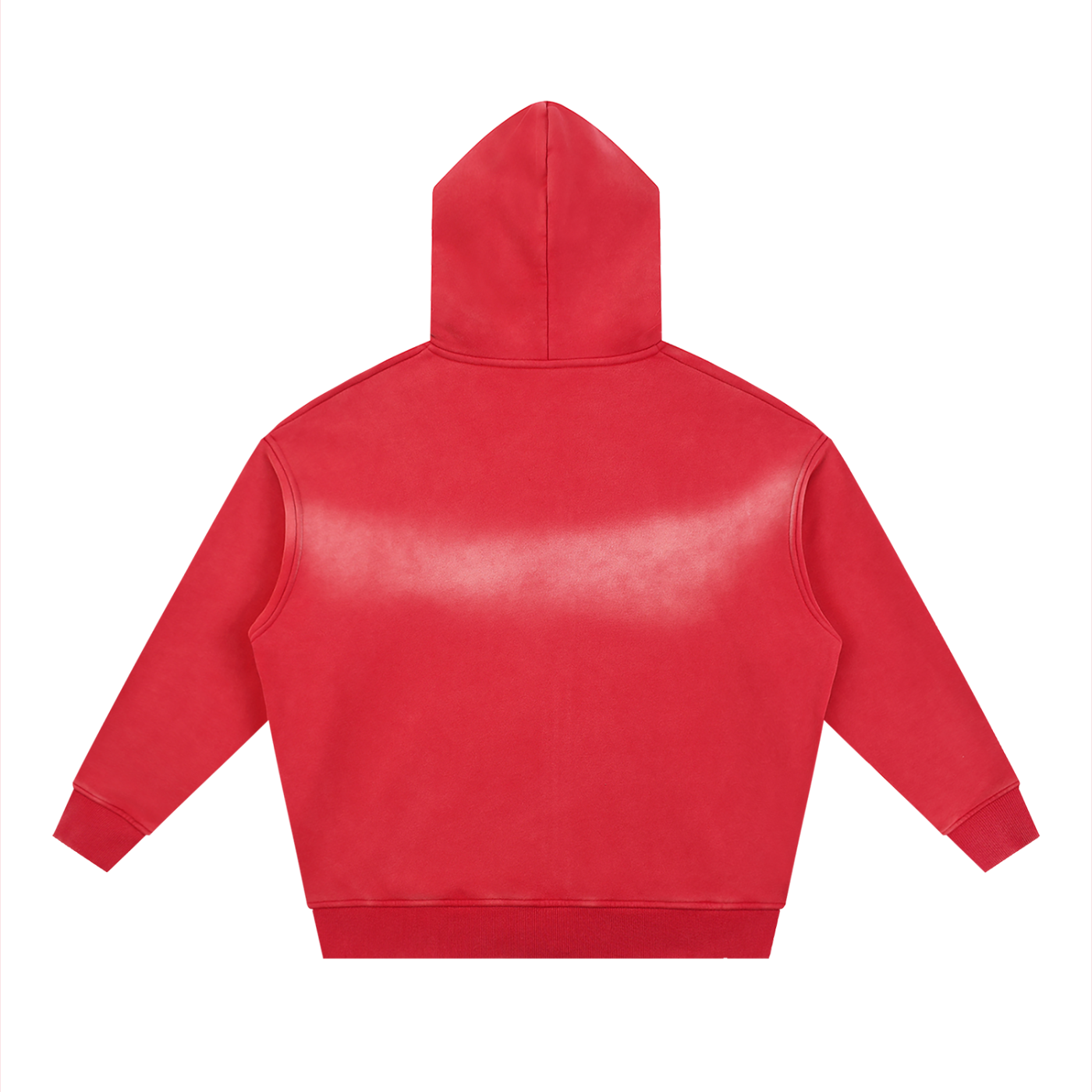 ABSTRACT EXPRESSION Sunfade Two-way Zipper Boxy Fleece Hoodie by ODMPOD