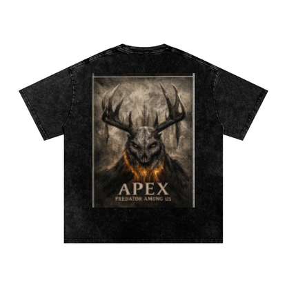 Snow Washed Oversized Cotton T-Shirt by ODMPOD