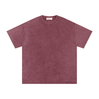 Snow Washed Oversized Cotton T-Shirt by ODMPOD