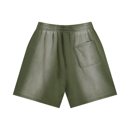 BAUHAUS Sun Fade Distressed Shorts by ODMPOD