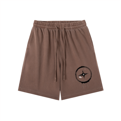 Solar Vintage Wash Cotton Shorts by ODMPOD
